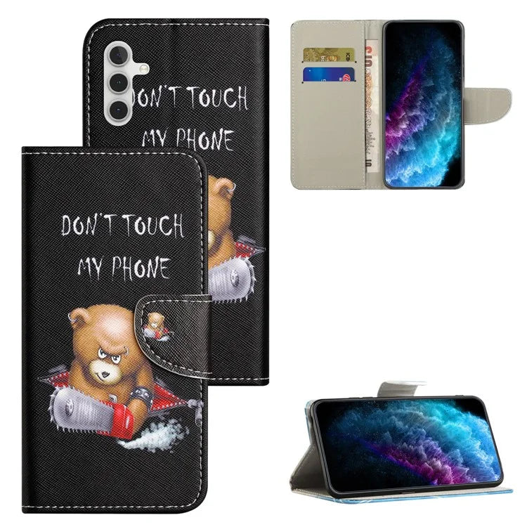 For Samsung Galaxy A05s 4G Case Pattern Printing Wallet PU Leather Phone Cover