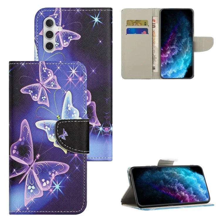 For Samsung Galaxy A05s 4G Case Pattern Printing Wallet PU Leather Phone Cover