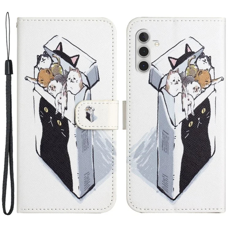 For Samsung Galaxy A05s 4G Wallet Phone Case Pattern Printing Anti-Scratch PU Leather Flip Cover