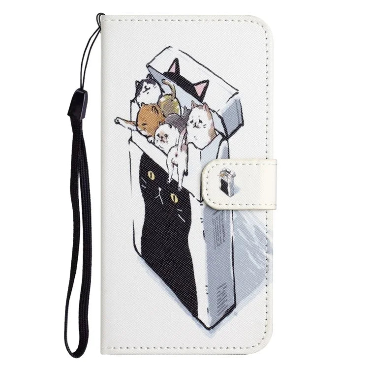 For Samsung Galaxy A05s 4G Wallet Phone Case Pattern Printing Anti-Scratch PU Leather Flip Cover