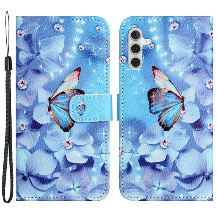 For Samsung Galaxy A05s 4G Wallet Phone Case Pattern Printing Anti-Scratch PU Leather Flip Cover