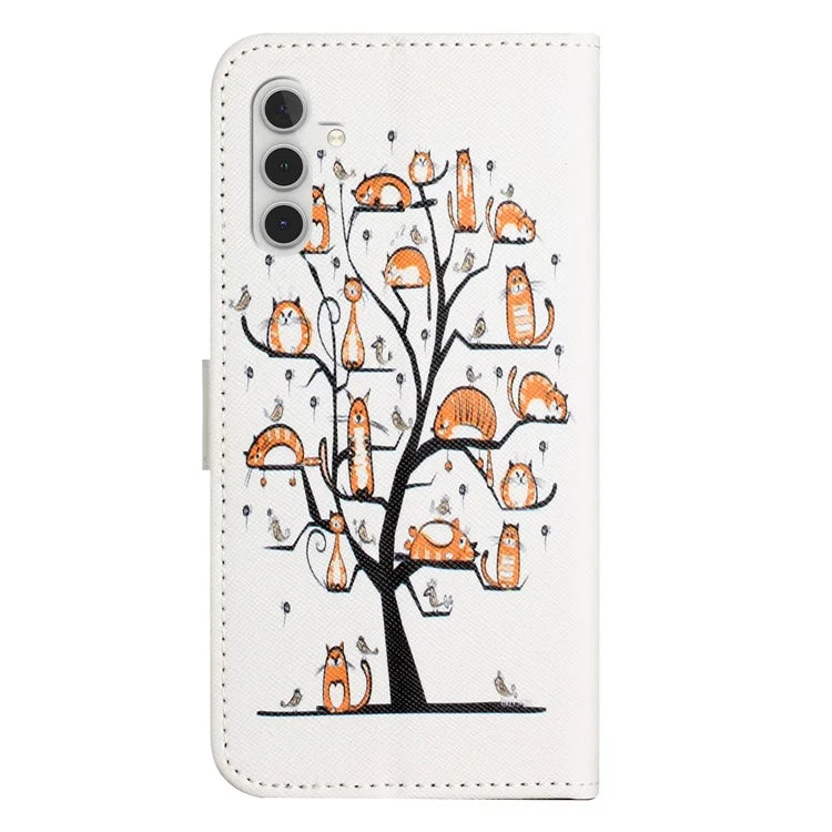 For Samsung Galaxy A05s 4G Wallet Phone Case Pattern Printing Anti-Scratch PU Leather Flip Cover