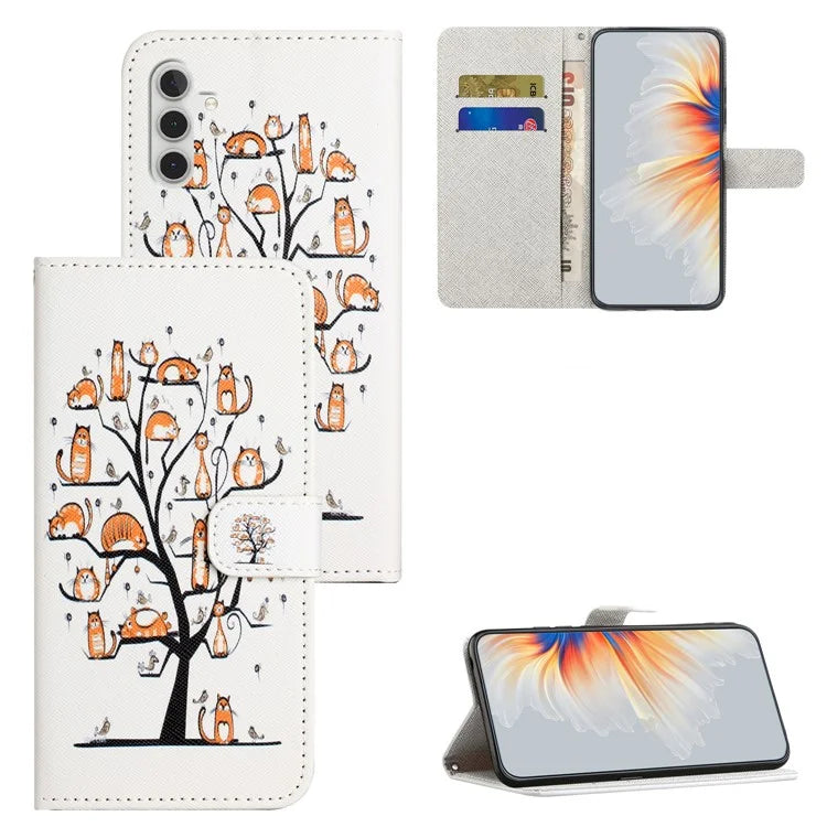 For Samsung Galaxy A05s 4G Wallet Phone Case Pattern Printing Anti-Scratch PU Leather Flip Cover
