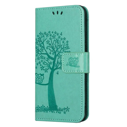 For Samsung Galaxy A05s 4G Cover Owl Tree Pattern Leather Wallet Phone Case