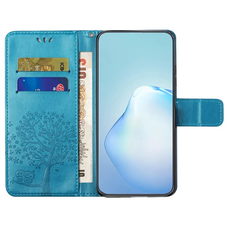 For Samsung Galaxy A05s 4G Cover Owl Tree Pattern Leather Wallet Phone Case