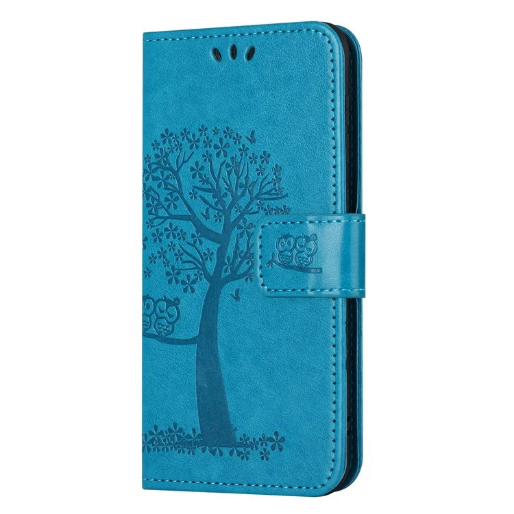 For Samsung Galaxy A05s 4G Cover Owl Tree Pattern Leather Wallet Phone Case
