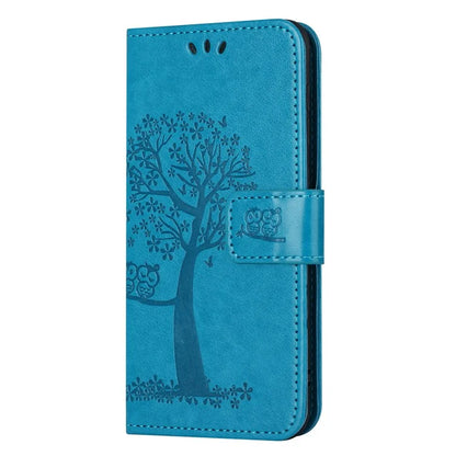 For Samsung Galaxy A05s 4G Cover Owl Tree Pattern Leather Wallet Phone Case