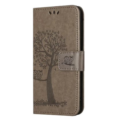 For Samsung Galaxy A05s 4G Cover Owl Tree Pattern Leather Wallet Phone Case