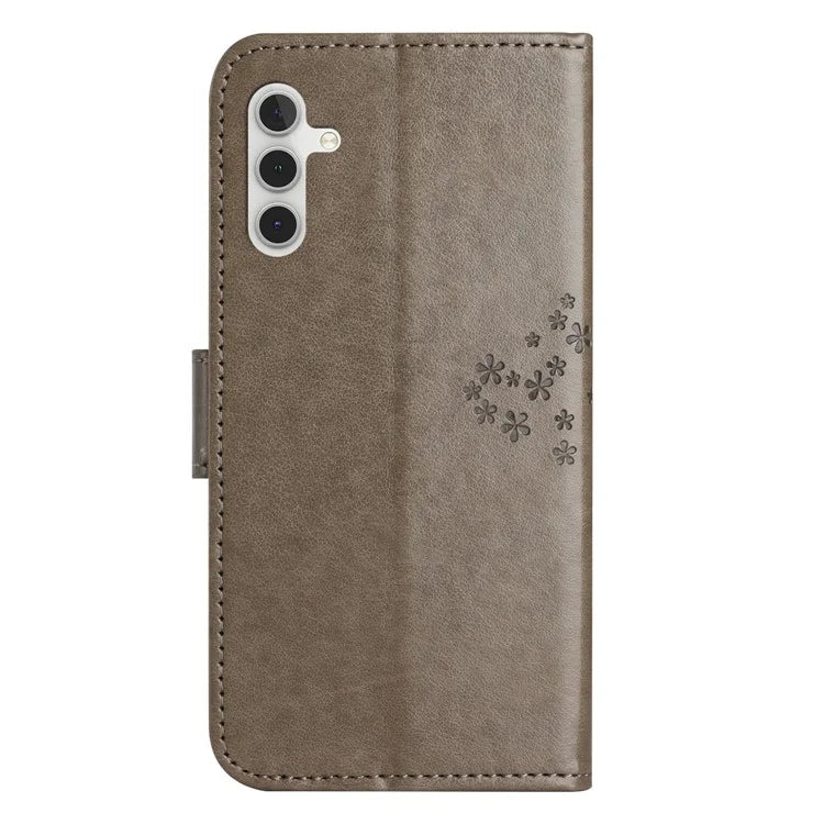 For Samsung Galaxy A05s 4G Cover Owl Tree Pattern Leather Wallet Phone Case