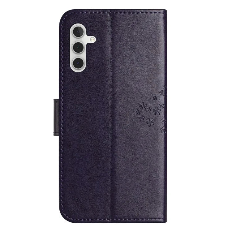 For Samsung Galaxy A05s 4G Cover Owl Tree Pattern Leather Wallet Phone Case