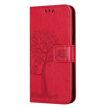For Samsung Galaxy A05s 4G Cover Owl Tree Pattern Leather Wallet Phone Case