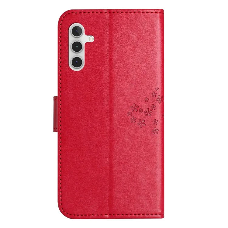 For Samsung Galaxy A05s 4G Cover Owl Tree Pattern Leather Wallet Phone Case