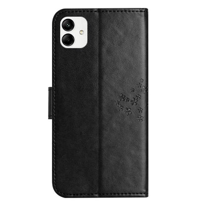 For Samsung Galaxy A05 4G Case Owl Tree Imprinted Leather Phone Cover with Wallet