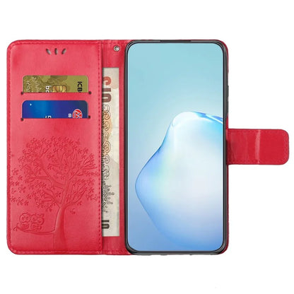 For Samsung Galaxy A05 4G Case Owl Tree Imprinted Leather Phone Cover with Wallet