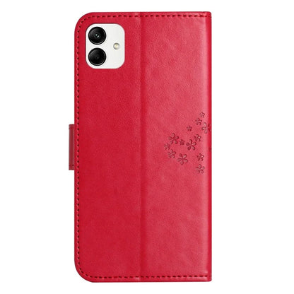 For Samsung Galaxy A05 4G Case Owl Tree Imprinted Leather Phone Cover with Wallet