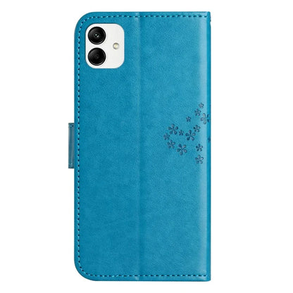 For Samsung Galaxy A05 4G Case Owl Tree Imprinted Leather Phone Cover with Wallet