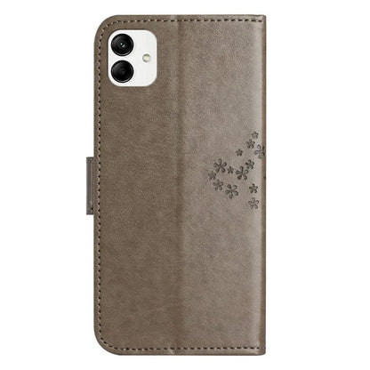 For Samsung Galaxy A05 4G Case Owl Tree Imprinted Leather Phone Cover with Wallet