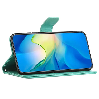 For Samsung Galaxy A05 4G Case Imprinted PU Leather Wallet Folding Stand Phone Cover