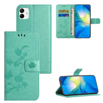 For Samsung Galaxy A05 4G Case Imprinted PU Leather Wallet Folding Stand Phone Cover
