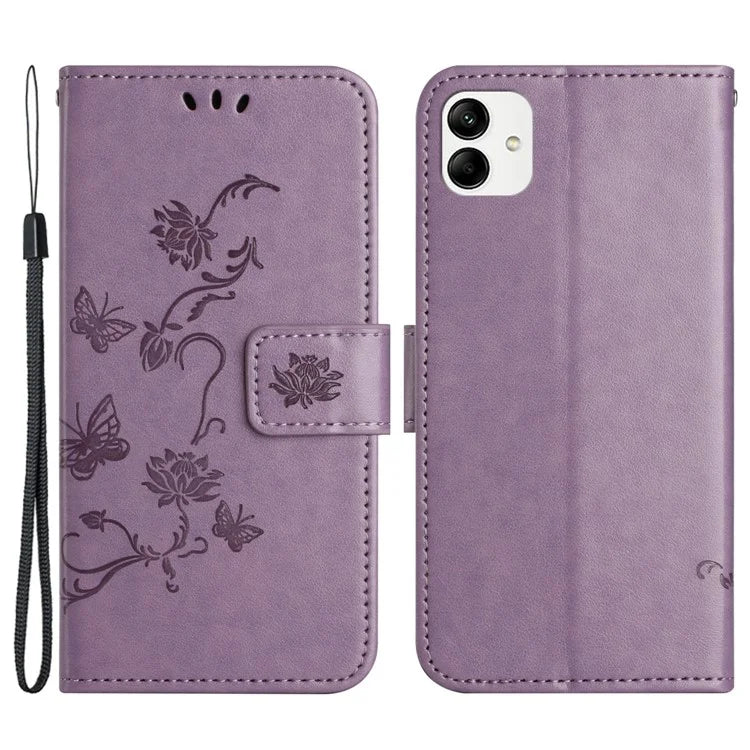 For Samsung Galaxy A05 4G Case Imprinted PU Leather Wallet Folding Stand Phone Cover