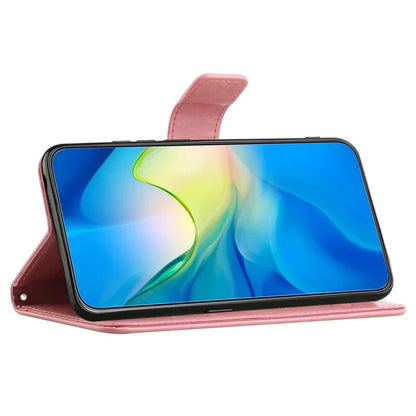 For Samsung Galaxy A05 4G Case Imprinted PU Leather Wallet Folding Stand Phone Cover