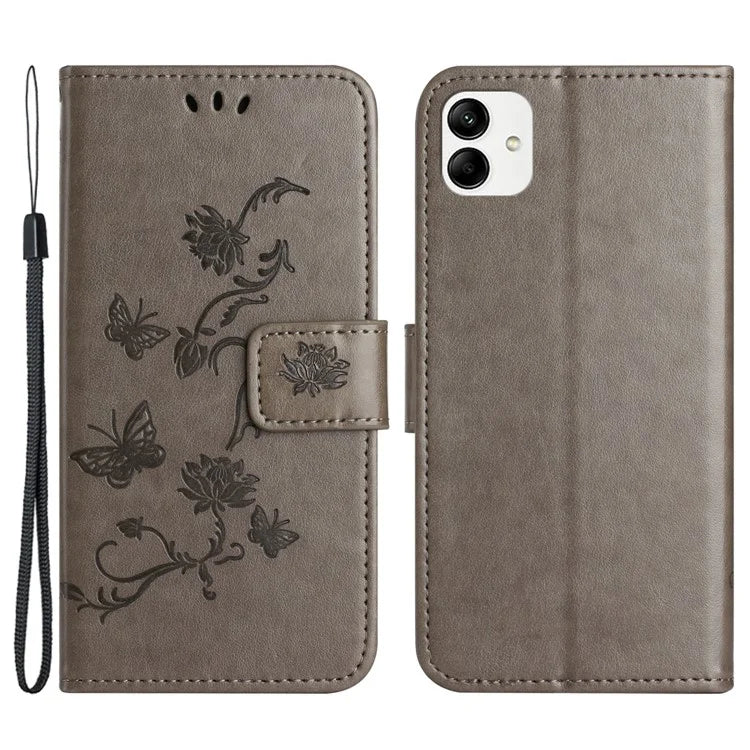 For Samsung Galaxy A05 4G Case Imprinted PU Leather Wallet Folding Stand Phone Cover