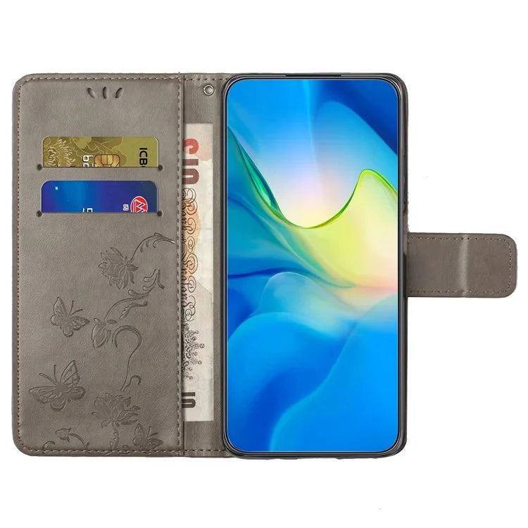For Samsung Galaxy A05 4G Case Imprinted PU Leather Wallet Folding Stand Phone Cover