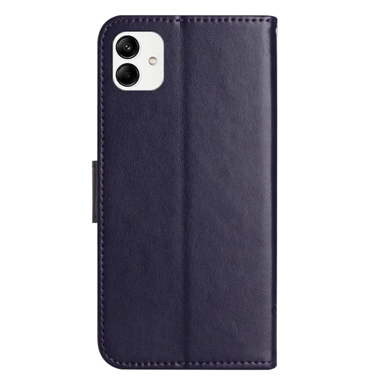 For Samsung Galaxy A05 4G Case Imprinted PU Leather Wallet Folding Stand Phone Cover