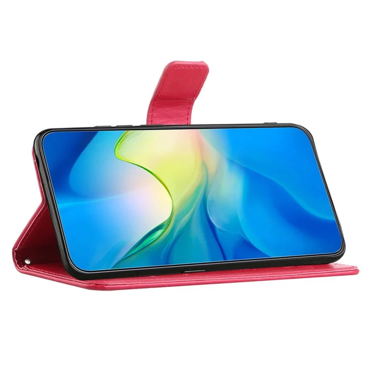 For Samsung Galaxy A05 4G Case Imprinted PU Leather Wallet Folding Stand Phone Cover