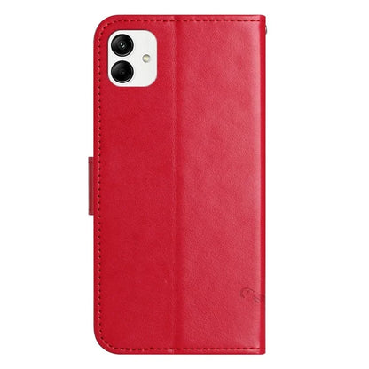 For Samsung Galaxy A05 4G Case Imprinted PU Leather Wallet Folding Stand Phone Cover