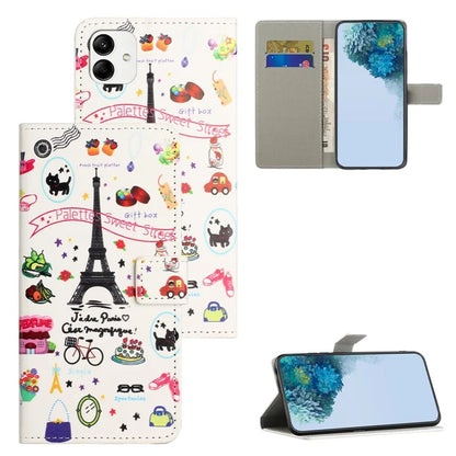 For Samsung Galaxy A05 4G Shockproof Case Pattern Printing PU Leather Wallet Phone Case
