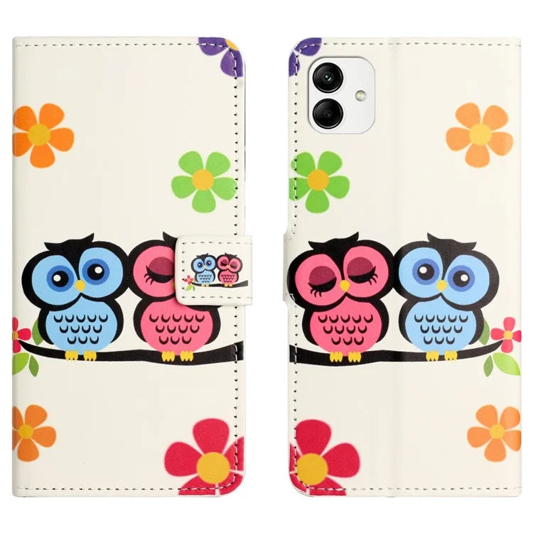 For Samsung Galaxy A05 4G Shockproof Case Pattern Printing PU Leather Wallet Phone Case