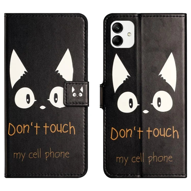 For Samsung Galaxy A05 4G Shockproof Case Pattern Printing PU Leather Wallet Phone Case