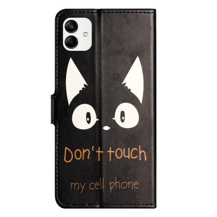 For Samsung Galaxy A05 4G Shockproof Case Pattern Printing PU Leather Wallet Phone Case
