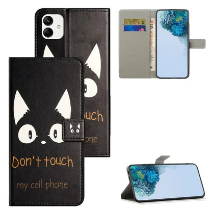 For Samsung Galaxy A05 4G Shockproof Case Pattern Printing PU Leather Wallet Phone Case