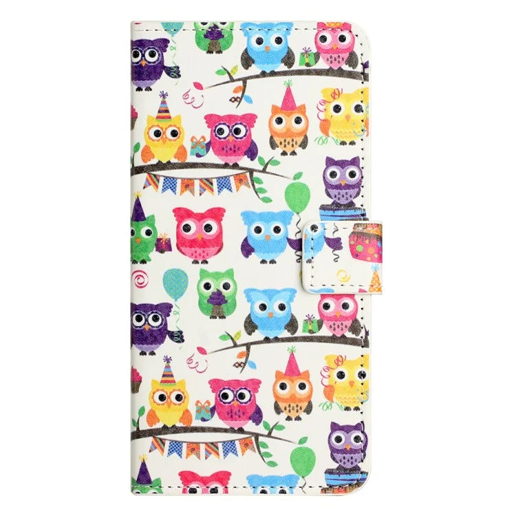 For Samsung Galaxy A05 4G Shockproof Case Pattern Printing PU Leather Wallet Phone Case