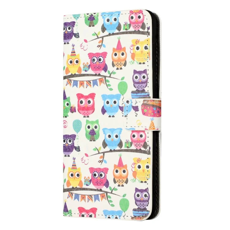 For Samsung Galaxy A05 4G Shockproof Case Pattern Printing PU Leather Wallet Phone Case