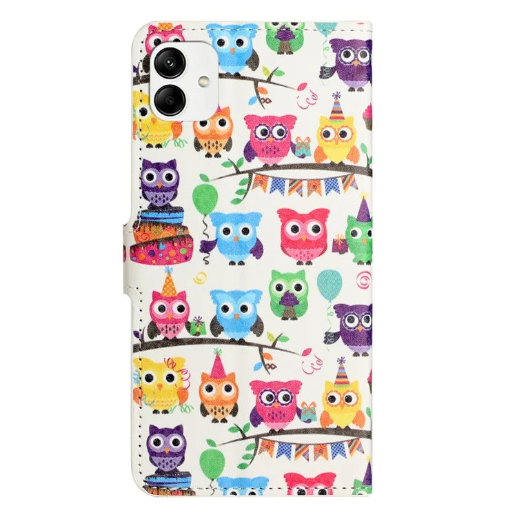 For Samsung Galaxy A05 4G Shockproof Case Pattern Printing PU Leather Wallet Phone Case