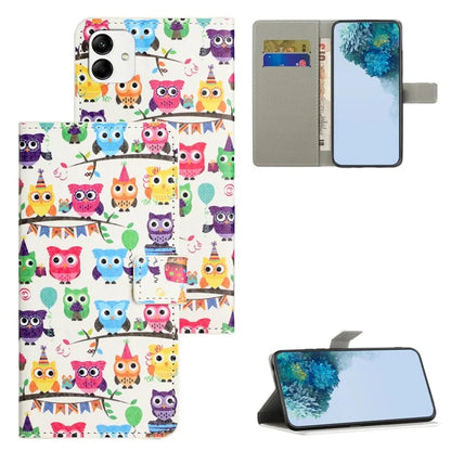 For Samsung Galaxy A05 4G Shockproof Case Pattern Printing PU Leather Wallet Phone Case