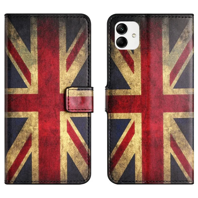 For Samsung Galaxy A05 4G Shockproof Case Pattern Printing PU Leather Wallet Phone Case