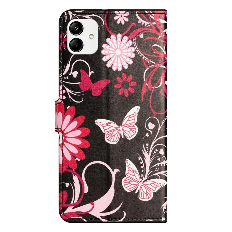 For Samsung Galaxy A05 4G Shockproof Case Pattern Printing PU Leather Wallet Phone Case