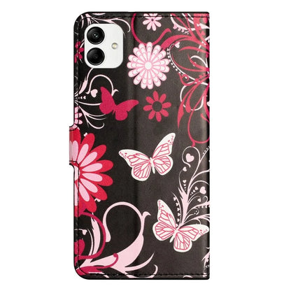 For Samsung Galaxy A05 4G Shockproof Case Pattern Printing PU Leather Wallet Phone Case