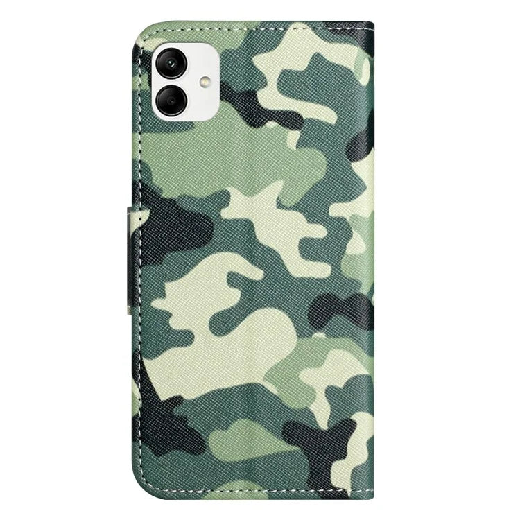 For Samsung Galaxy A05 4G Leather Case Pattern Printed Wallet Stand Phone Cover