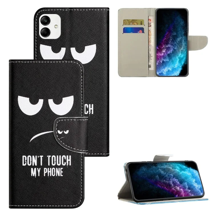 For Samsung Galaxy A05 4G Leather Case Pattern Printed Wallet Stand Phone Cover