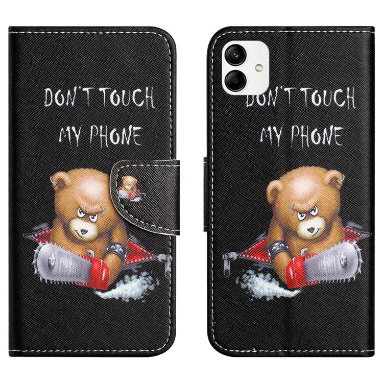 For Samsung Galaxy A05 4G Leather Case Pattern Printed Wallet Stand Phone Cover