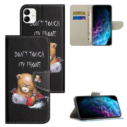 For Samsung Galaxy A05 4G Leather Case Pattern Printed Wallet Stand Phone Cover