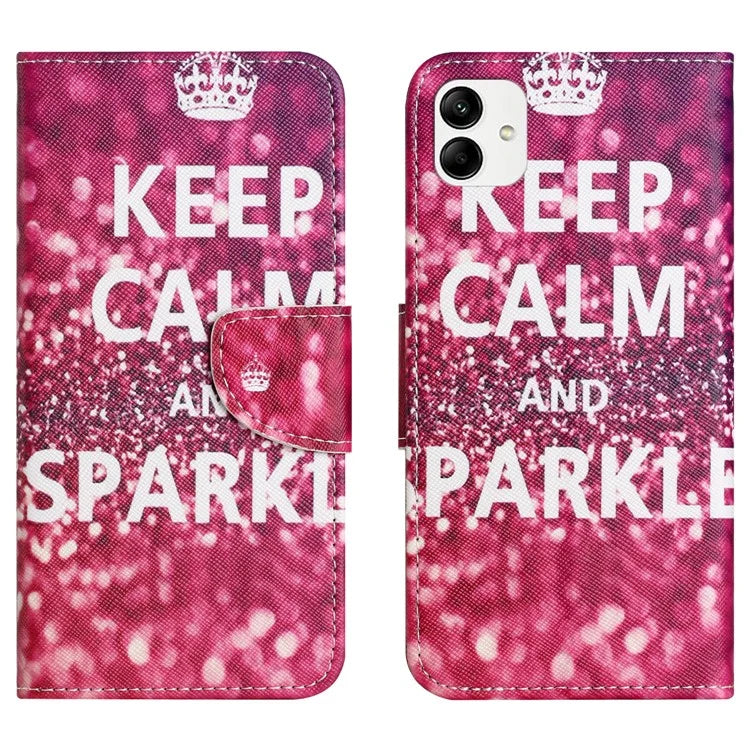 For Samsung Galaxy A05 4G Leather Case Pattern Printed Wallet Stand Phone Cover
