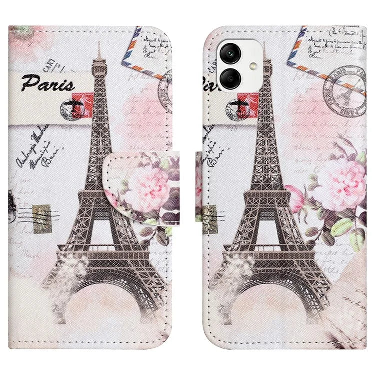 For Samsung Galaxy A05 4G Leather Case Pattern Printed Wallet Stand Phone Cover
