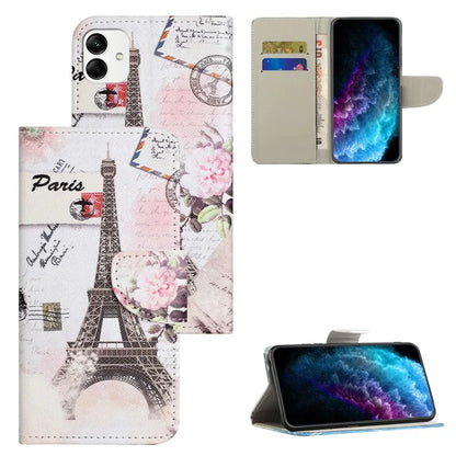 For Samsung Galaxy A05 4G Leather Case Pattern Printed Wallet Stand Phone Cover