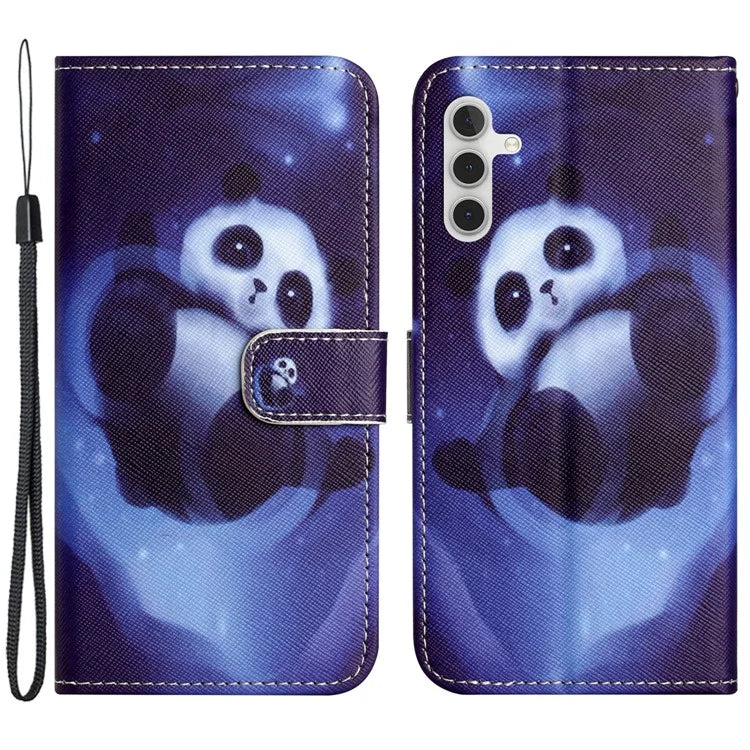 For Samsung Galaxy A15 5G Leather Case Pattern Printing Protective Wallet Phone Cover